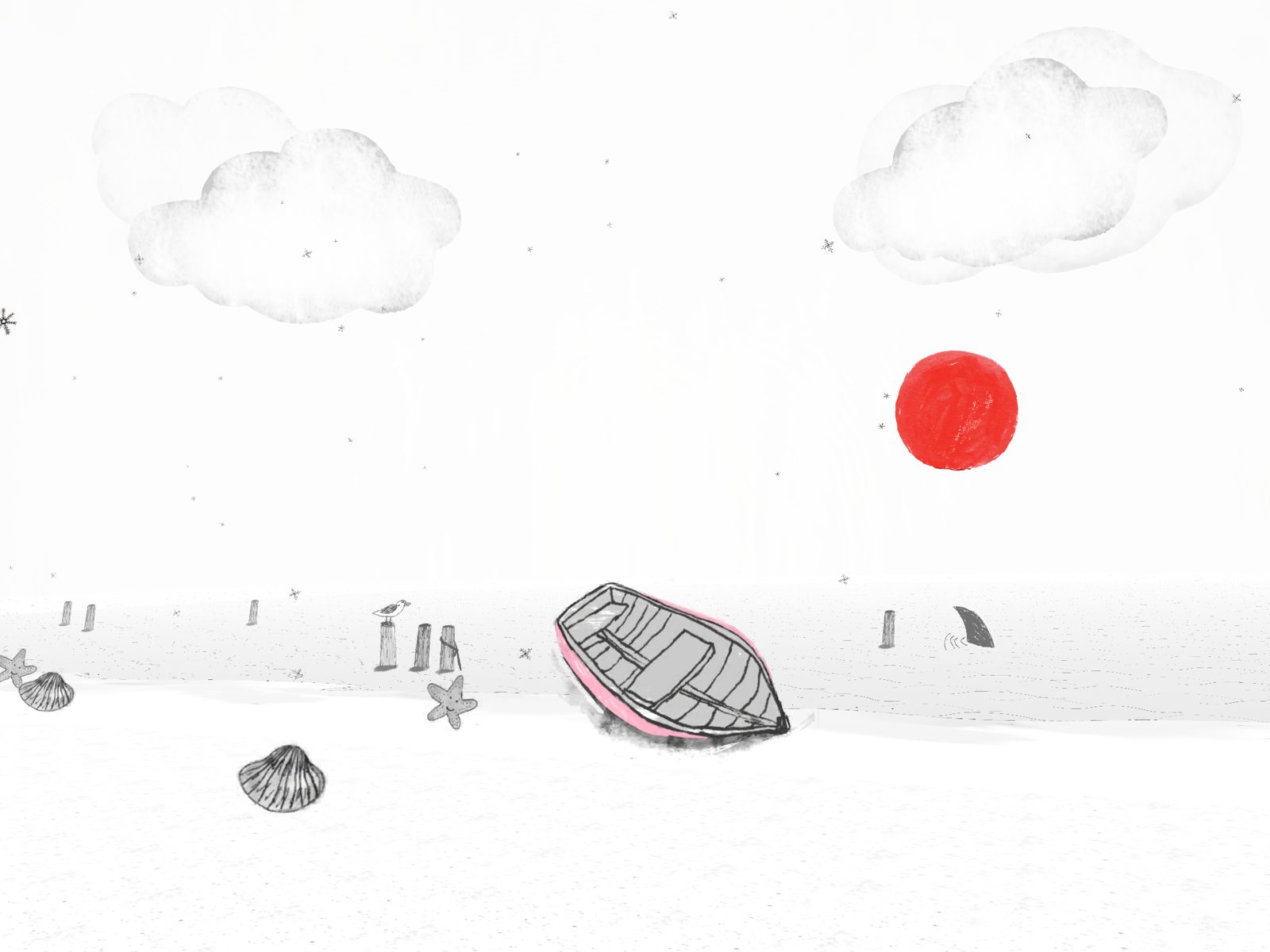 Wuwu by the frozen sea